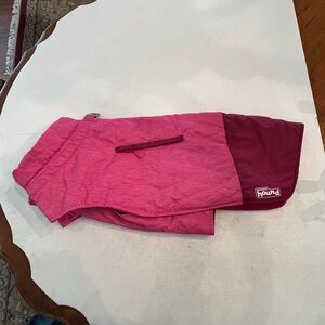 Outward Hound bright Pink Two-Tone fleece lined quilted dog Jacket.